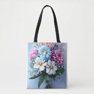 Oorspronkelijke titel: Luxury Diamond Bouquet Canv Tote Bag