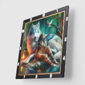 Oorspronkelijke titel: Moonlight Glade Ancient Wis Vierkante Klok (Hoek)