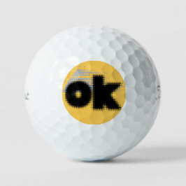 Oorspronkelijke titel: OK vibes - Simple & Bold Golfballen