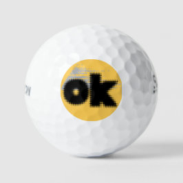 Oorspronkelijke titel: OK vibes - Simple & Bold Golfballen