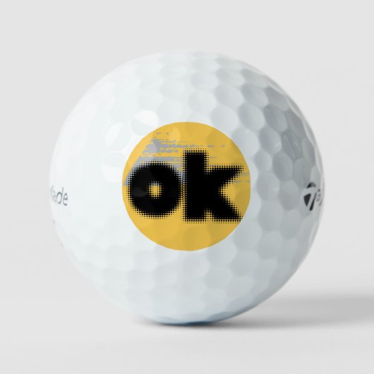 Oorspronkelijke titel: OK vibes - Simple & Bold Golfballen (Voorkant)