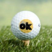Oorspronkelijke titel: OK vibes - Simple & Bold Golfballen (Insitu Shirt)