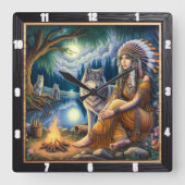 Oorspronkelijke titel: Pond Lelies Morning Light Vierkante Klok (Voorkant)