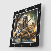 Oorspronkelijke titel: Tiger's Leap Forest's Shado Vierkante Klok (Hoek)