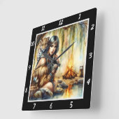 Oorspronkelijke titel: Tiger's paws stream's dance Vierkante Klok (Hoek)