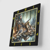 Oorspronkelijke titel: Tiger's Roar Mountain's Pea Vierkante Klok (Hoek)