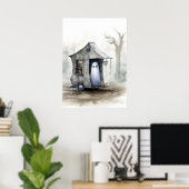 Oorspronkelijke titel: Tiny house Poster (Thuiskantoor)