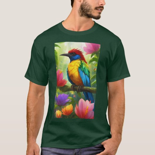 Oorspronkelijke titel: Vibrant Costa Rica Birds T- T-shirt (Voorkant)