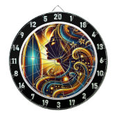 Oorspronkelijke titel: Wave Rider's Golden Escape Dartbord (Voorkant)