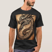 Oorspronkelijke titel: Whimsical Waterverf Dragon  T-shirt (Voorkant)