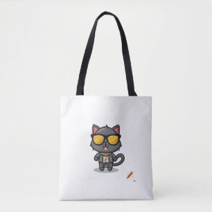 Oorspronkelijke titel: Wild Thing Black Cat with S Tote Bag