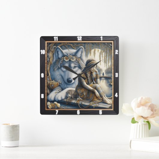 Oorspronkelijke titel: Wind through Ancient Time Vierkante Klok (Huis)