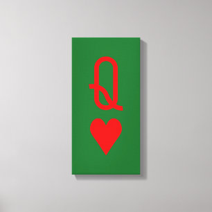 Oorspronkelijke Valentijnsdag Canvas Afdruk