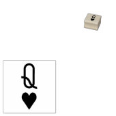 Oorspronkelijke Valentijnsdag koningin van het har Rubberstempel (Gestempeld)