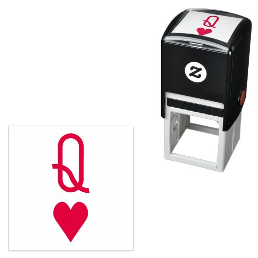 Oorspronkelijke Valentijnsdag koningin van het har Zelfinktende Stempel (In situ)