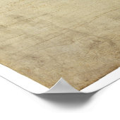 OORSPRONKELIJKE VERKLARING VAN DE Verenigde Staten Poster (Hoek)