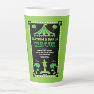 Oorspronkelijke Vintages geïnspireerd rond circus Latte Mok