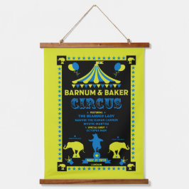 Oorspronkelijke Vintages geïnspireerde circuskunst Hangend Wandkleed