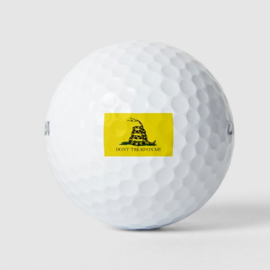 Oorspronkelijke vlag van Gadsden Golfballen (Voorkant)