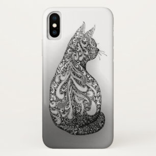 Oorspronkelijke vormgeving zwarte en witte gedecor Case-Mate iPhone case