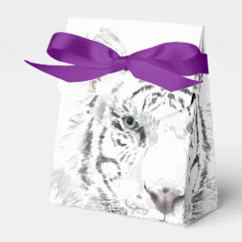 Oorspronkelijke W tijger Waterverven Chinese ideog Bedankdoosjes