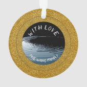 Oorspronkelijke W tijger Waterverven Chinese Ideog Ornament (achterkant)