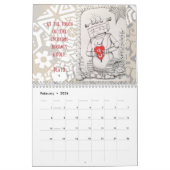 Oorspronkelijke wandkalender kalender (Feb 2026)