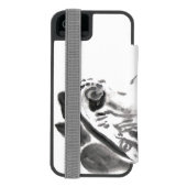 Oorspronkelijke Waterverf aap jaar dierlijk Hoesje Incipio iPhone Portemonnee Hoesje (Agenda Achterkant)