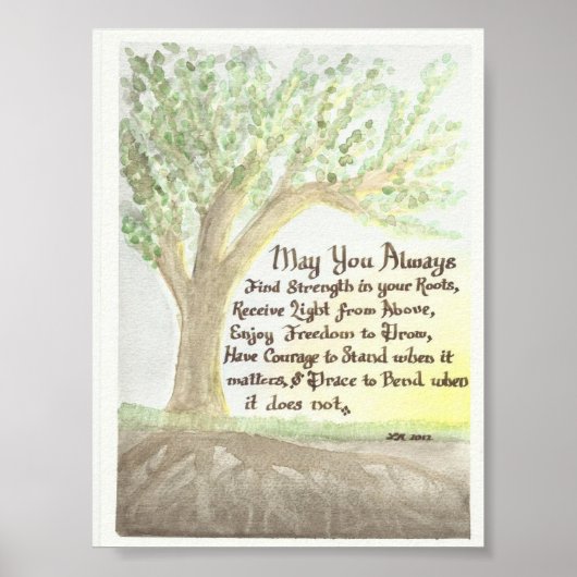 Oorspronkelijke Waterverf en verzegeling Poster (Voorkant)