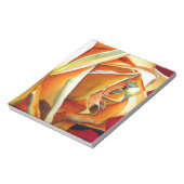 Oorspronkelijke waterverf gele rozenbloem notitieblok (Linkerzijde)