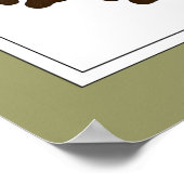 Oorspronkelijke Waterverf Grijze Wolf- Tracks Anim Poster (Hoek)