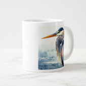 Oorspronkelijke waterverf: grote blauwe hond koffiekop (Voorkant rechts)