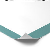 Oorspronkelijke Waterverf: grote blauwe hond Poster (Hoek)