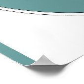 Oorspronkelijke Waterverf: grote blauwe hond Poster (Hoek)