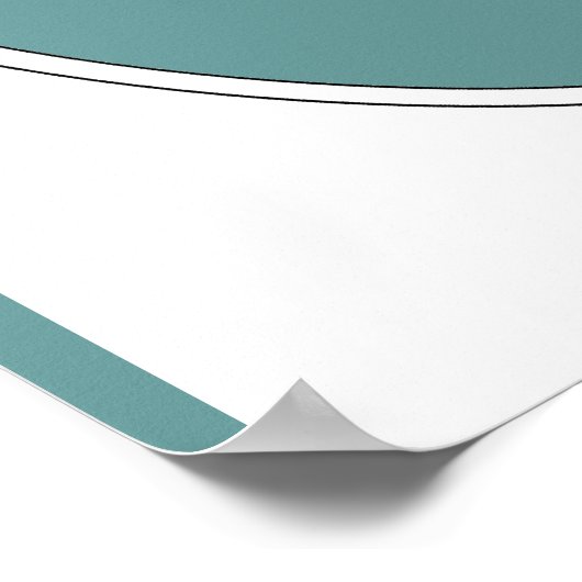 Oorspronkelijke Waterverf: grote blauwe hond Poster (Hoek)