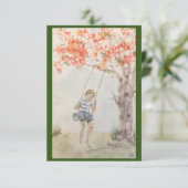 Oorspronkelijke Waterverf op blanco kaart (Staand voorkant)