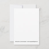 Oorspronkelijke Waterverf op blanco kaart (Achterkant)