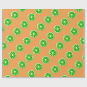 Oorspronkelijke waterverf pop art. citrusvruchten  cadeaupapier (Vlak)