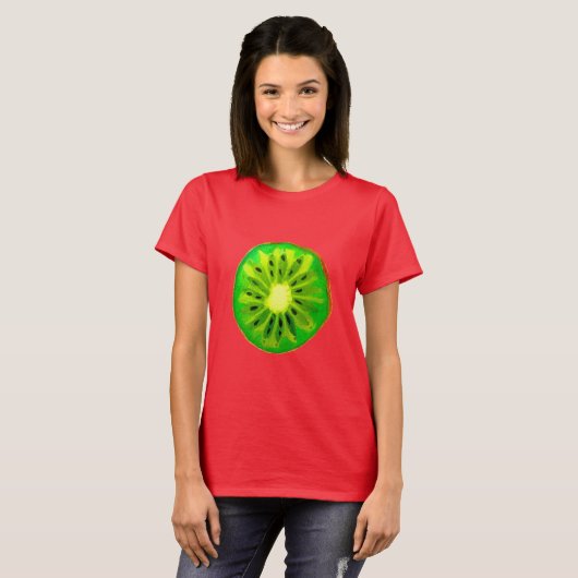 Oorspronkelijke waterverf pop art. citrusvruchten  t-shirt (Voorkant volledig)