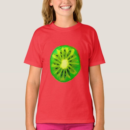 Oorspronkelijke waterverf pop art. citrusvruchten  t-shirt (Voorkant)