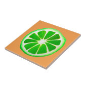 Oorspronkelijke waterverf pop art. citrusvruchten  tegeltje (Zijkant)