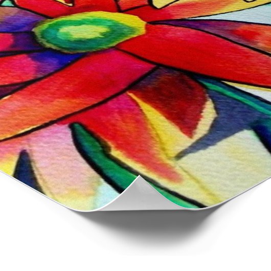 Oorspronkelijke waterverf poster (Hoek)