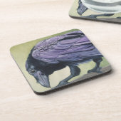 Oorspronkelijke Waterverf schilderen van de rog Ra Bier Onderzetter (Linkerzijde)