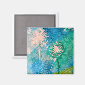 Oorspronkelijke waterverf van Dandelion Magneet (Voorkant / Achterkant)