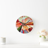 Oorspronkelijke waterverf van de bloem van Rainbow Ronde Klok (Huis)