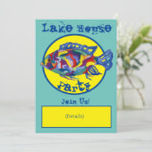 Oorspronkelijke Waterverf van de uitnodiging van h (Staand voorkant)