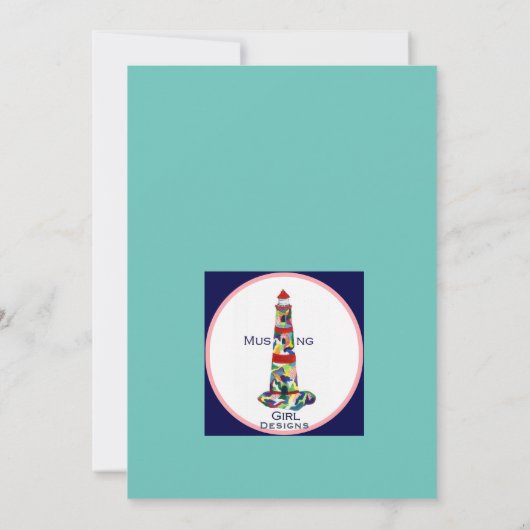 Oorspronkelijke Waterverf van de uitnodiging van h (Achterkant)