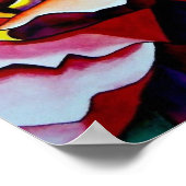 Oorspronkelijke waterverf van regenboogzondRoos Poster (Hoek)