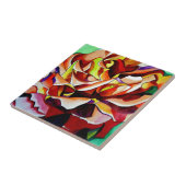 Oorspronkelijke waterverf van regenboogzondRoos Tegeltje (Zijkant)