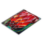 Oorspronkelijke waterverf van rode Protheebloem Notitieboek (Linkerzijde)